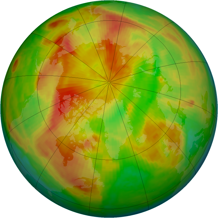 Arctic ozone map for 01 May 2002